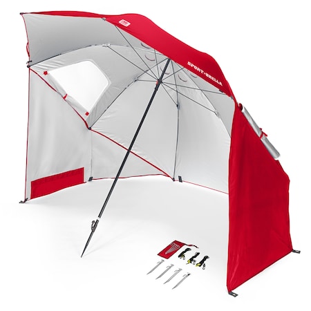 Sport-Brella Sport-Brella 8 ft. Tiltable Red Sport Umbrella 0741